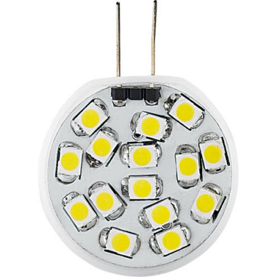 Ampoule 15 LED SMD G4 blanc chaud