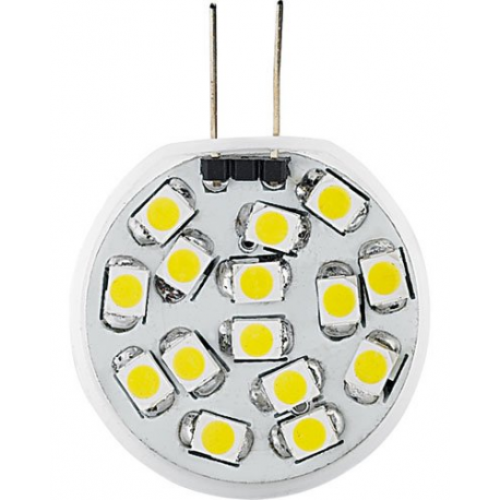 Ampoule 15 LED SMD G4 blanc chaud