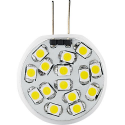 Ampoule 15 LED SMD G4 blanc chaud