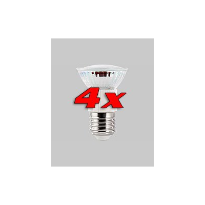 4 Ampoules 60 LED SMD E27 3,3 W - blanc chaud