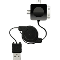 Hub USB 2.0 Mâle Type A vers Mini-USB & Micro-USB avec enrouleur - 0,6 m