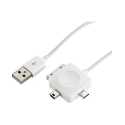 Hub USB 2.0 Mâle Type A vers Mini-USB & Micro-USB avec enrouleur - 0,6 m