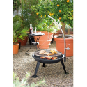 Barbecue à charbon très solide - 64 cm avec Grille, canne et 3 pieds fournis