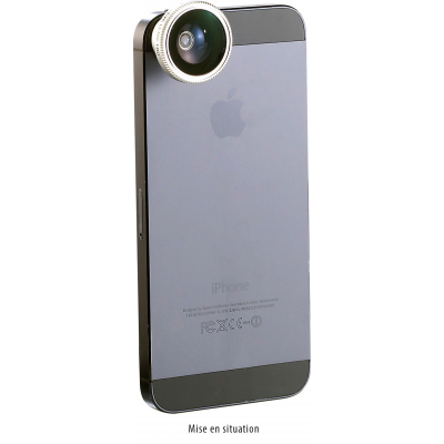 Objectif pour appareil photo smartphone - Grand angle 180°