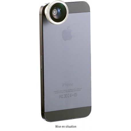 Objectif pour appareil photo smartphone - Grand angle 180°