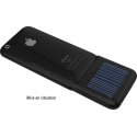 Chargeur solaire avec batterie pour iPhone - noir