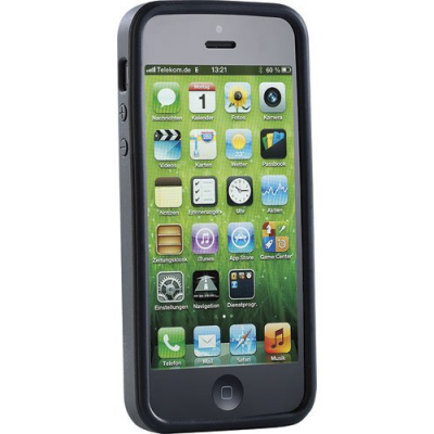 Coque de protection en silicone pour iPhone 5 - noire