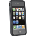 Coque de protection en silicone pour iPhone 4 / 4S - noire