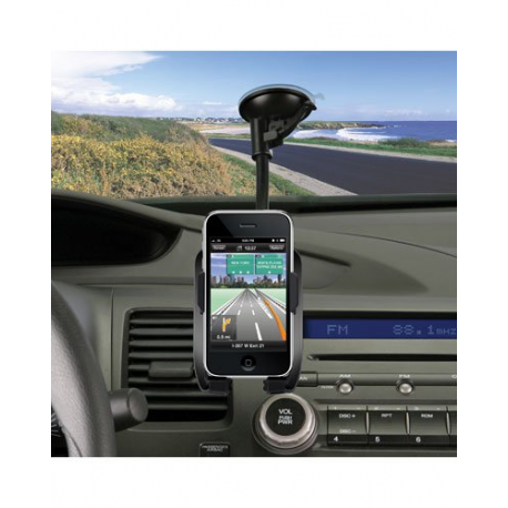 Support ventouse pour pare-brise pour iPhone 4 / 4S avec amplificateur sonore