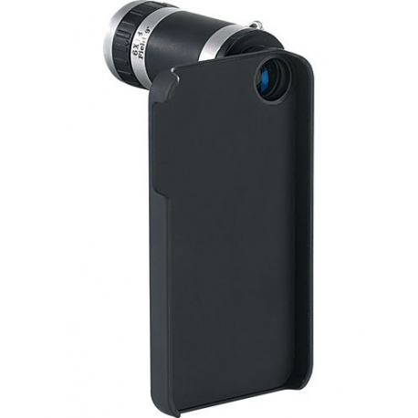 Téléobjectif pour iPhone 4 / 4S - Zoom optique x6 - Noir