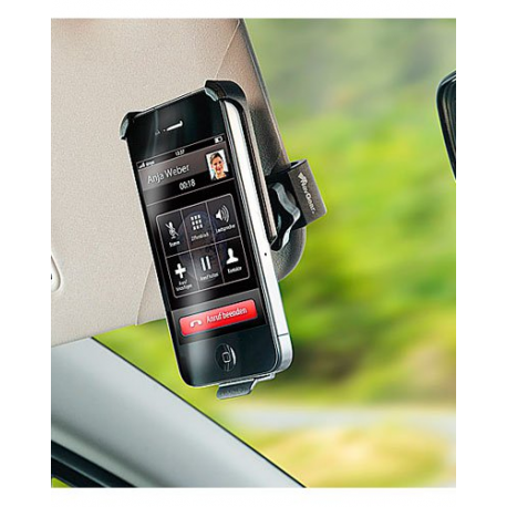 Support pour iPhone 4 / 4S avec fixation sur pare-soleil
