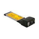 Carte express 34 mm port USB 2.0 + 2 ports FireWire type A - DeLock 61389