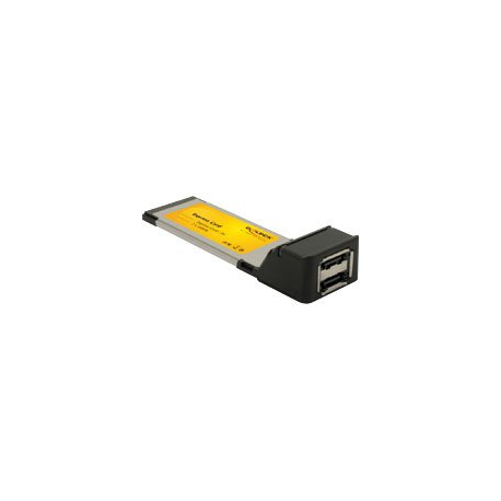Carte PCMCIA 2 ports eSATA 3Gb/s - DeLock 61386