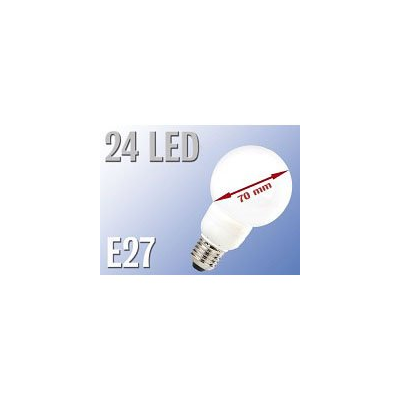Ampoule globe 24 LED E27 blanc chaud