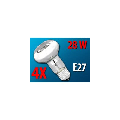 4 Ampoules réflecteur R63 halogène E27 ''Green Saver'' 28 W