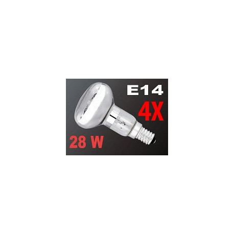 4 Ampoules réflecteur R50 halogène E14 ''Green Saver'' 28W