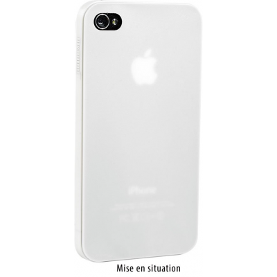 Coque de protection robuste-discrète et ultrafine pour iPhone 4/4S - blanche