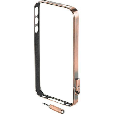 Cadre de protection en inox pour iPhone 4 / 4S  - effet bronze