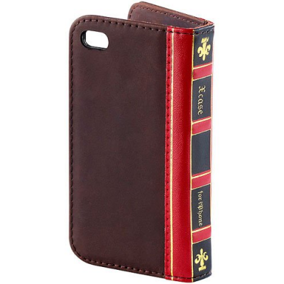 Housse de protection pour téléphone en forme de livre ancien pour iPhone 5 / 5S