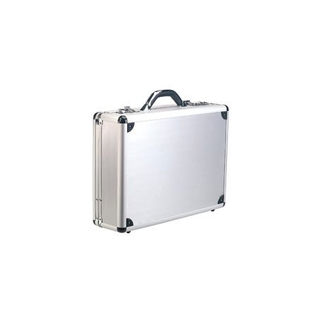 Valise pour ordinateurs portables en aluminium + 2 serrures