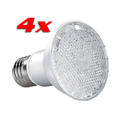 4 Ampoules de croissance 48 LED E27 ''Fast Grow''