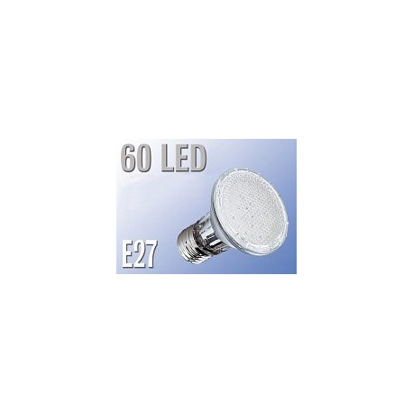 Lampe réflecteur Par38 60 LED E27 blanc chaud