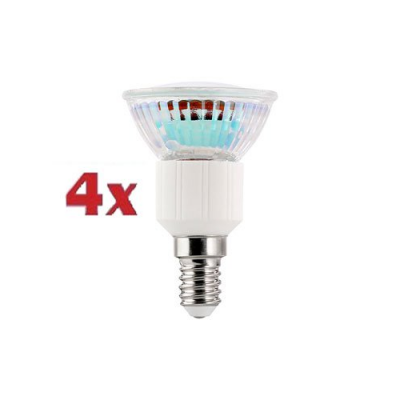 4x ampoule LED spot variable, culot E14, blanc chaud