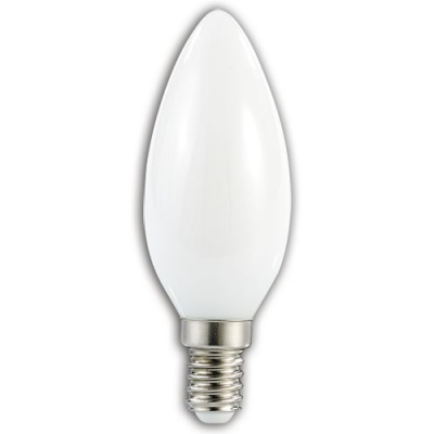 4 ampoules bougie à LED - E14 - 3W - blanc chaud