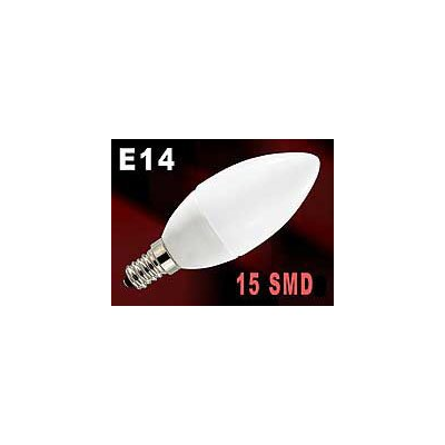 Ampoule bougie 15 LED E14 blanc froid