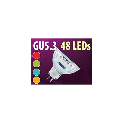 Ampoule 48 LED GU5.3 couleur changeante