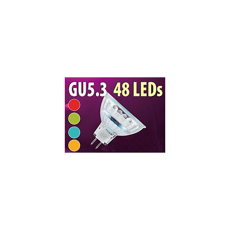Ampoule 48 LED GU5.3 couleur changeante