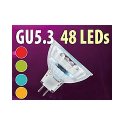 Ampoule 48 LED GU5.3 couleur changeante