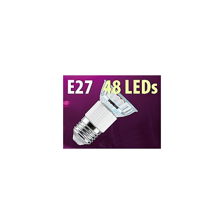 Ampoule 48 LED E27 blanc chaud