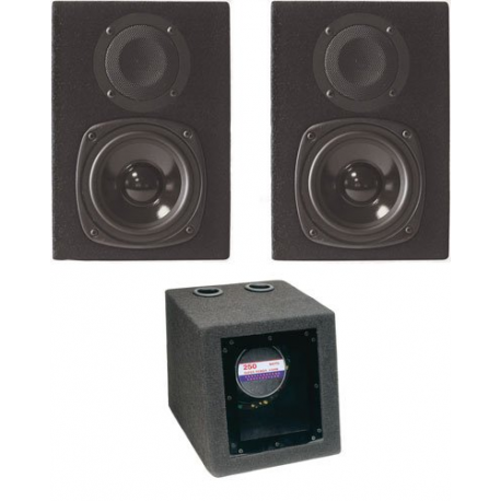 Pack complet subwoofer 250 W + 2 haut-Parleurs passifs 120 W