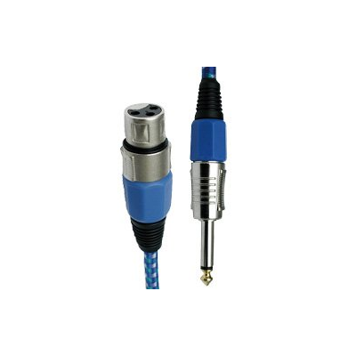 Adaptateur Jack 6,35 mm mâle vers XLR blindé - 6 m