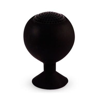 Enceinte-Boule autonome à ventouse en silicone pour Smartphone - Noire