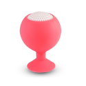 Enceinte-Boule autonome à ventouse en silicone pour Smartphone - Rose