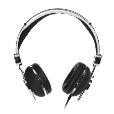 Casque stéréo avec microphone intégré (kit mains-libres) - Noir