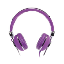 Casque stéréo avec microphone intégré (kit mains-libres) - Violet