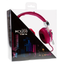 Casque stéréo avec microphone intégré (kit mains-libres) - Rose