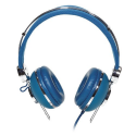 Casque stéréo avec microphone intégré (kit mains-libres) - Cyan