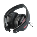 Casque hi-fi stéréo pliable design - basses profondes + aigus cristallins - son pur - Noir et Rouge