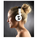 Casque hi-fi stéréo pliable design - basses profondes + aigus cristallins - son pur - Blanc