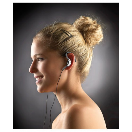 Écouteurs intra-auriculaires sport avec maintien optimal - Noir