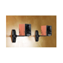 Lot de 2 supports muraux métalliques pour haut-parleurs