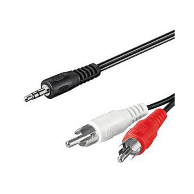 Câble audio Jack 3,5 mm vers 2 Cinch - longueur 5 m