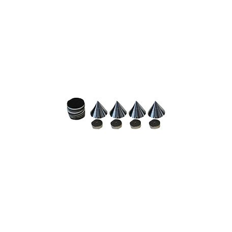4 cônes d'isolation pour absorber les vibrations - Diamètre 25 mm