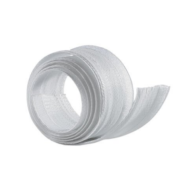 Gaine flexible pour câbles à scratch - Blanche - 1,8 m