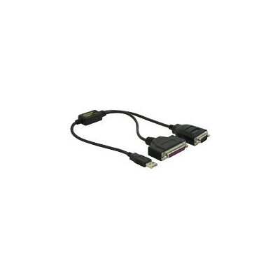 Adaptateur Port USB vers port série + Port parallèle - DeLock n°61516