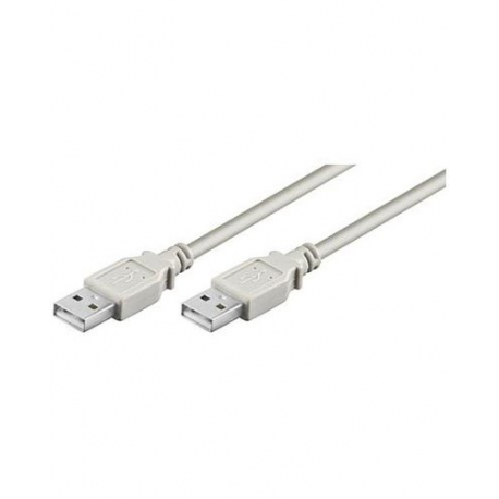 Câble USB Mâle - Mâle - 1,80 m - Blanc / gris